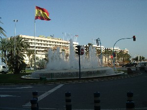Fountain near Port