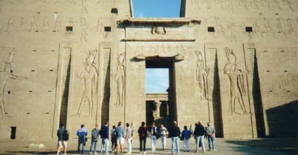 Edfu Temple, excavated in 1961