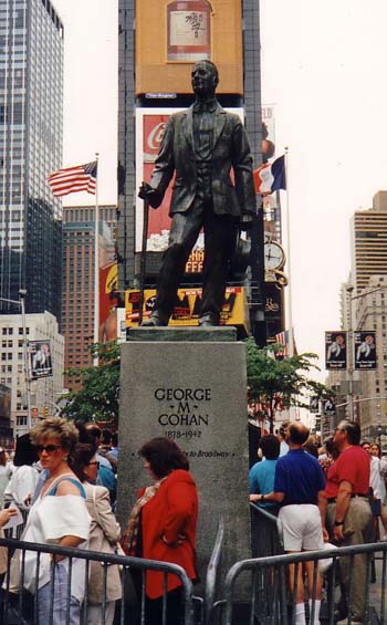 You've seen the film 'Yankee Doodle Dandy' now see the statue !